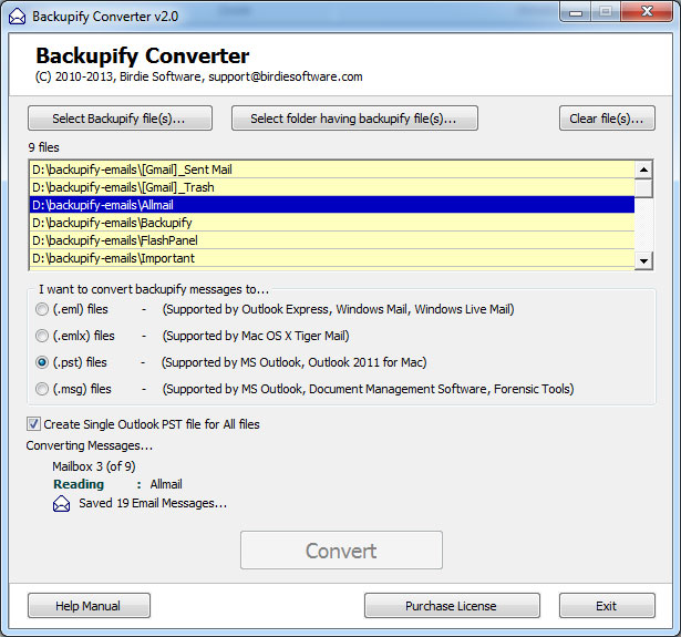 Convert Thunderbird MBOX to Outlook 2.6