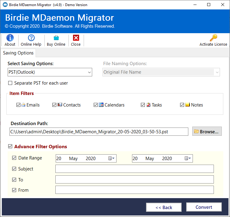 RecoveryTools MDaemon Migrator 10.7 free instal