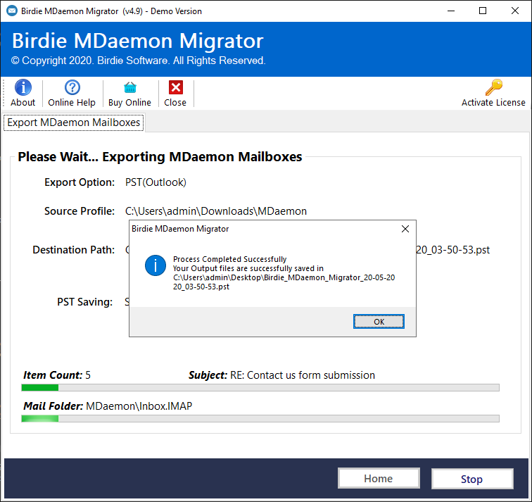 instal the new version for windows RecoveryTools MDaemon Migrator 10.7