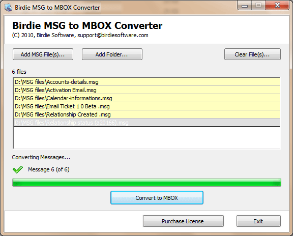 Convert MSG to Thunderbird software