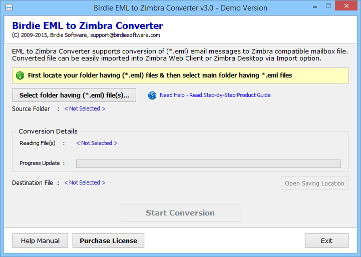 Birdie EML to Zimbra Converter 3.0.1 full